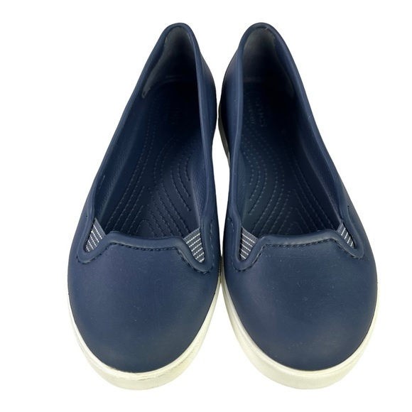Crocs Citilane Dual Comfort Blue Elastic Slip On Flats Womens Size 9 - Picture 5 of 11